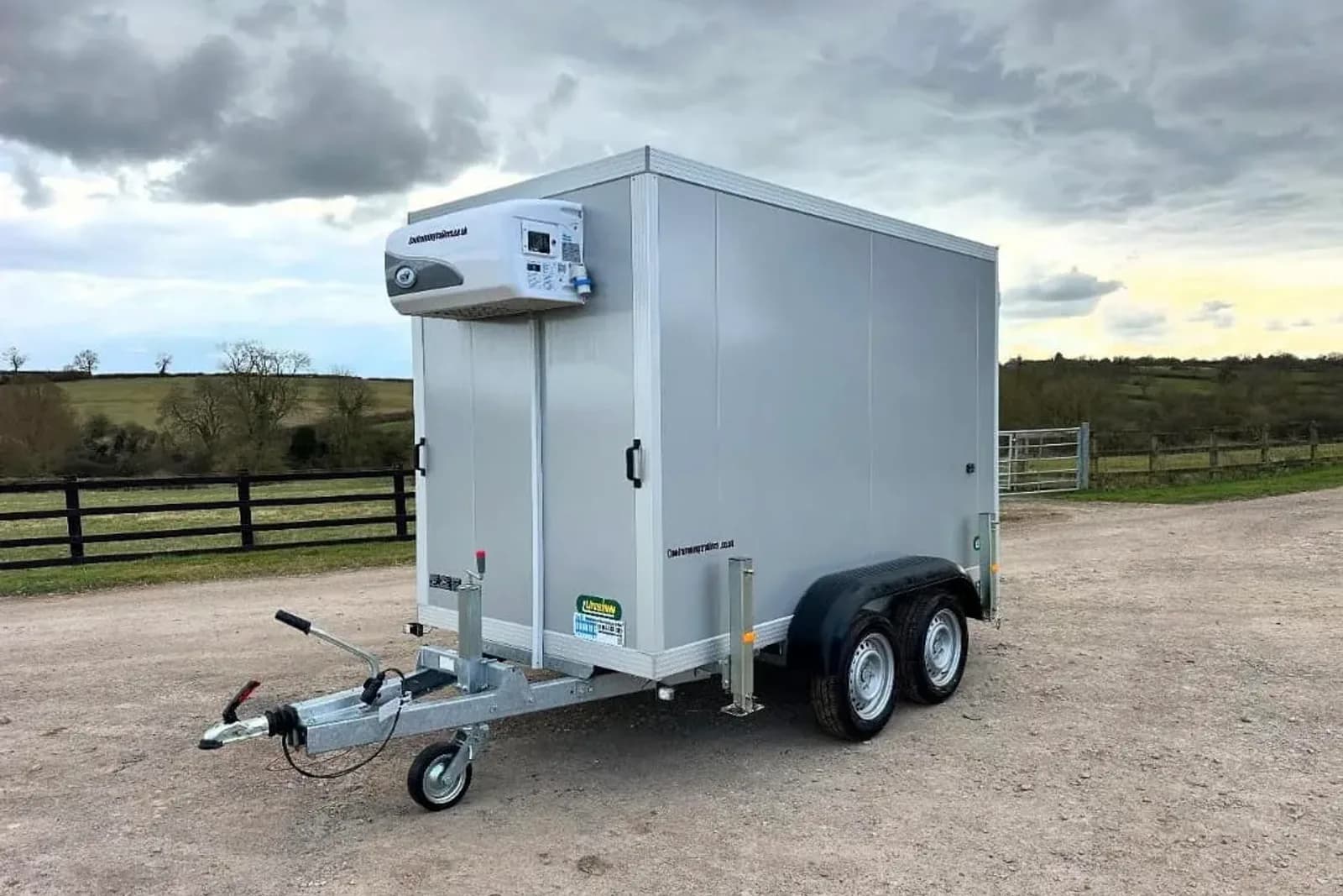 Refrigerated trailer with shore power at an event